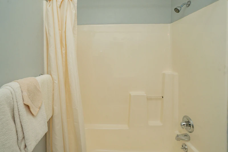 Your private bathroom features a spacious tub-shower combo with all the essentials for a refreshing start to your day.