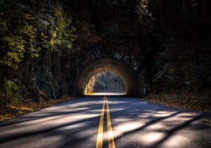 scenic drive in the smoky mountains