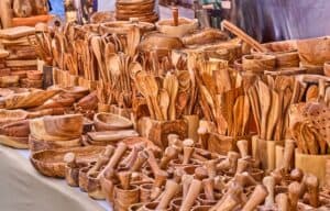 Wooden cutlery at Craftsmen's Fair